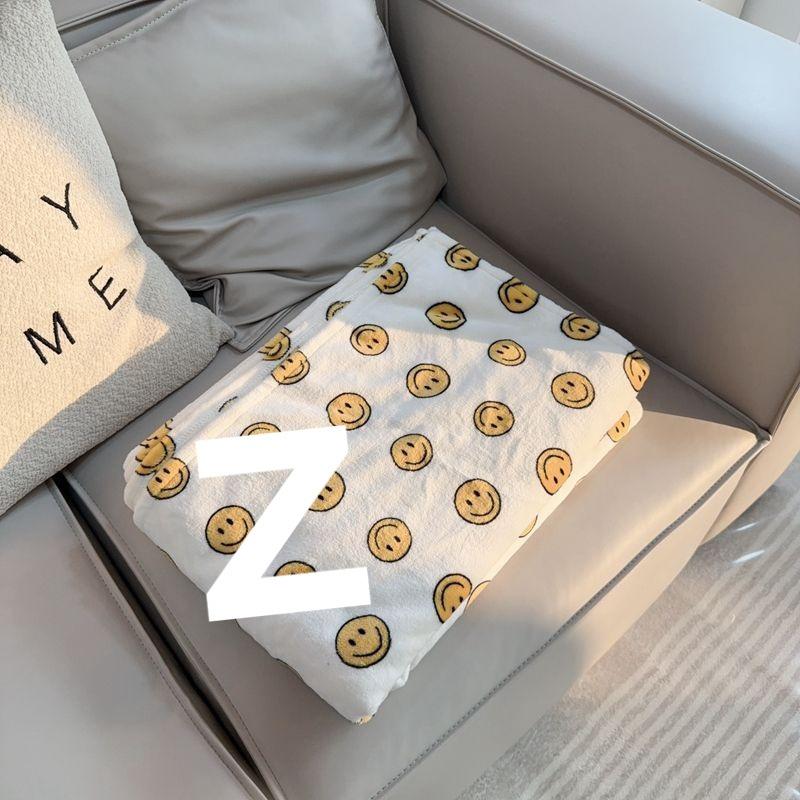Cartoon Flannel Throw Blanket | Thick, Non-Shedding, All-Season Use for Dorms, Sofas, Cars