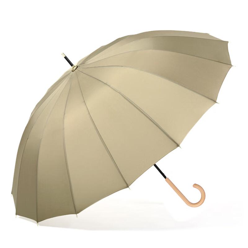 Vintage Style 16-Rib Straight Umbrella 23 inch