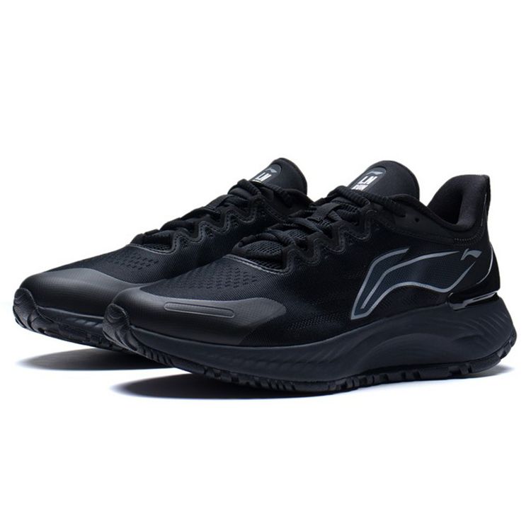 Li Ning Yu Ying Element Low Top Running Shoes Men Shoes Black ARHS007-2