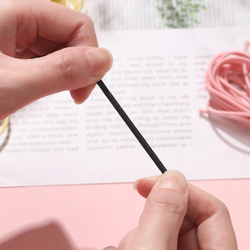 2-5Meters/Lot Round Elastics Rope 2mm 2.5mm Multicolor Nylon Elastic Rubber Bands for DIY Bracelet Necklace Jewelry Accessories