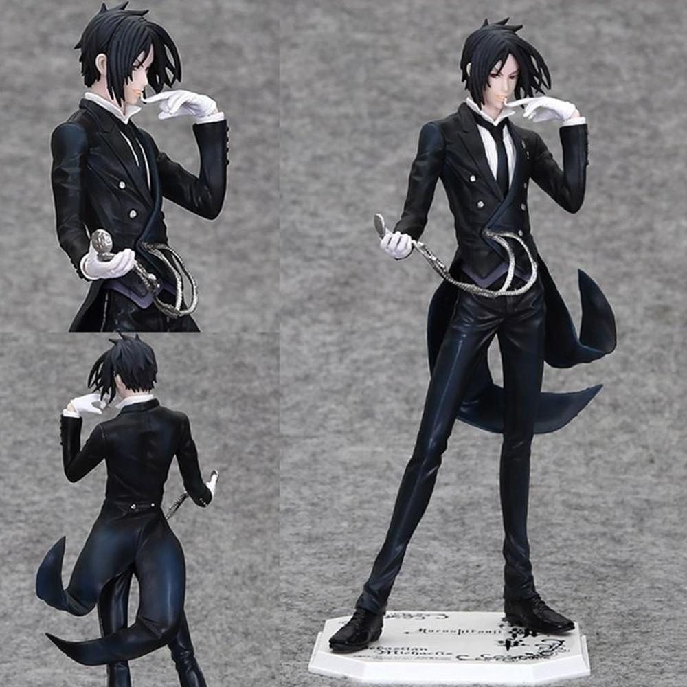 20CM Anime Black Butler Kuroshitsuji Sebastian Michaelis Figure 1/8 Animation Model Toy Gift Collection Action Figure PVC without box