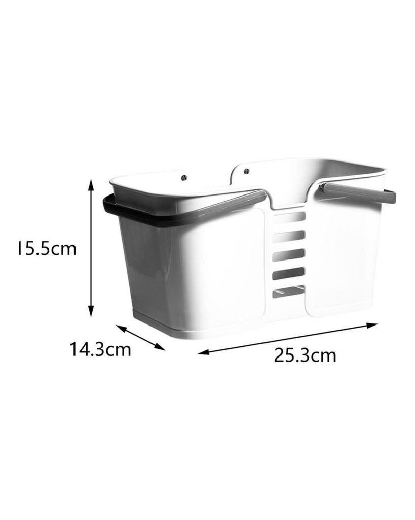 Plastový úložný koš s držadly Sprchový úložný koš s organizérem Caddy