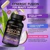 Didacat Biotin Collagen & Keratin 25000MCG, 120 Capsules for Hair Skin & Nails Support Vitamin B Complex