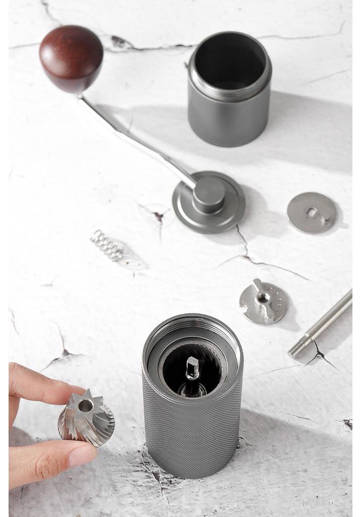 Portable Manual Coffee Grinder - Stainless Steel Burr for Pour-Over