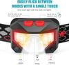 XPE+COB 8 Modes Handfress Motion Sensor Waterproof Powerful LED Headlight Headlamp Head Lamp COB Flashlight Torch Head Light