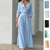 2026 Womens Solid Color Loose Wide Leg Pants Set Casual Elegant Office Wear Long Sleeve Cardigan Outfit