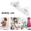 45/60/90 Degree Double Strip Quilting Patchwork Ruler Template Non-Slip Acrylic Quilting Rulers for Quarter Square Triangle Cutting Guide (18in,