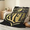 National Football League Print Flannel Blanket, High Quality Comfortable for All Seasons, Home Decor, Warmth and Comfort, Perfect for Christmas Gifts