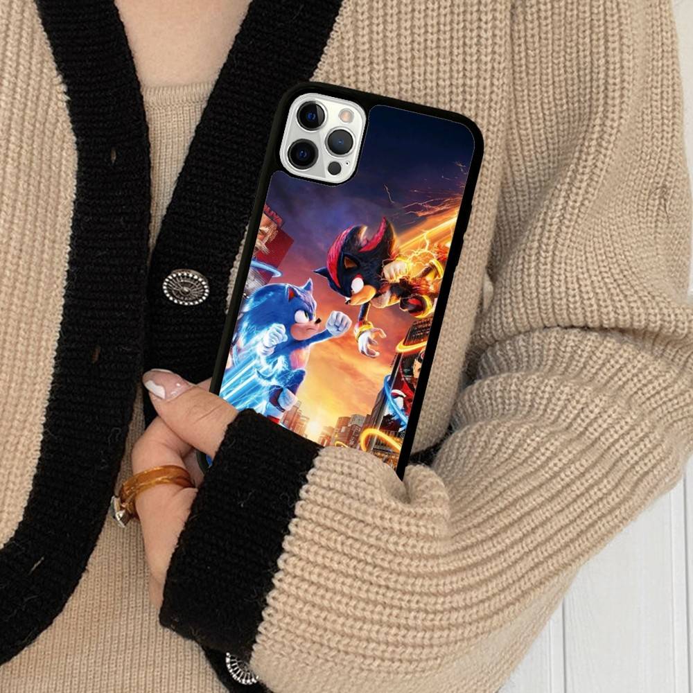 Game Sonic Movie Anime Phone Case For IPhone 17 Pro 16 Plus 16 Pro Max 15 14 13 12 11 PC+TPU Back Cover
