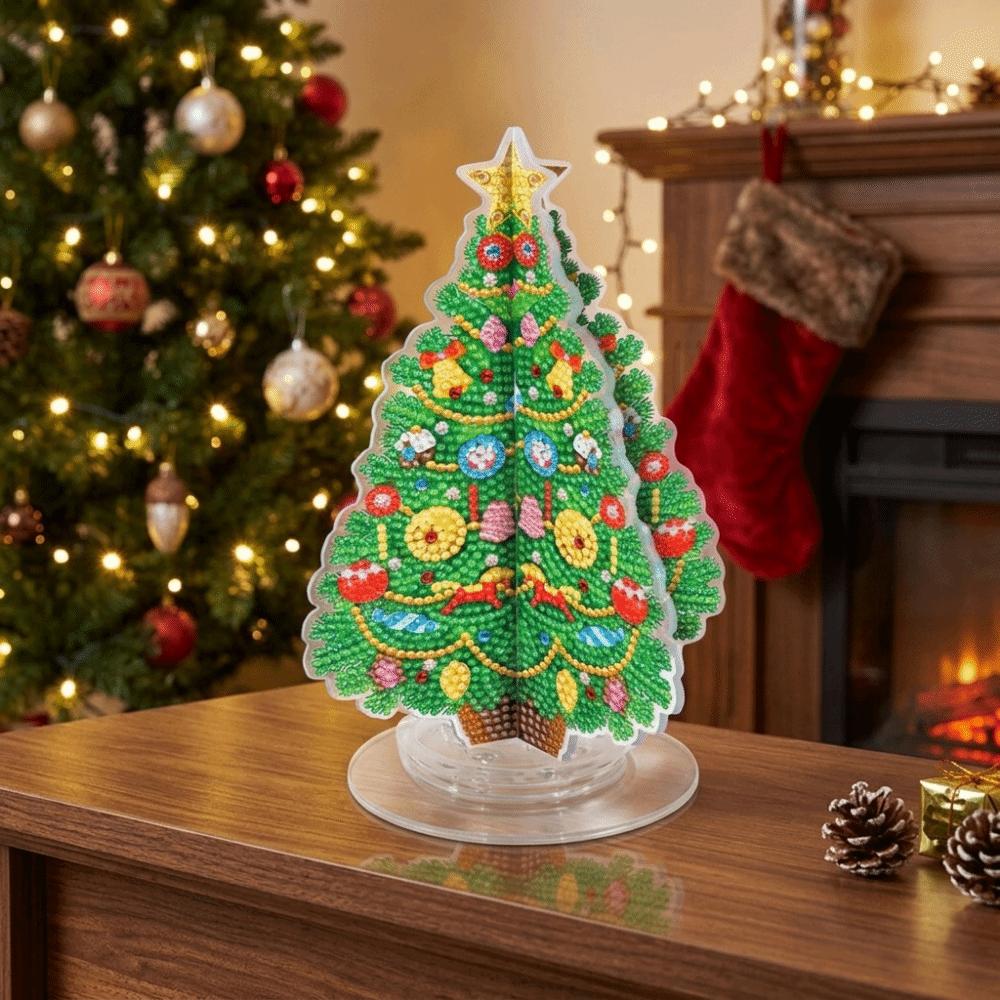 Tabletop Ornaments Rhinestone Painting Kit DIY Art Christmas Decor  Kids Handmade