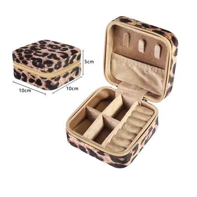 Knapp Förvaring Dragkedja Juvelerare Organizer Container Box Smycken Organizer Display Resesmycke Etui Lådor Portabel Smyckeskrin