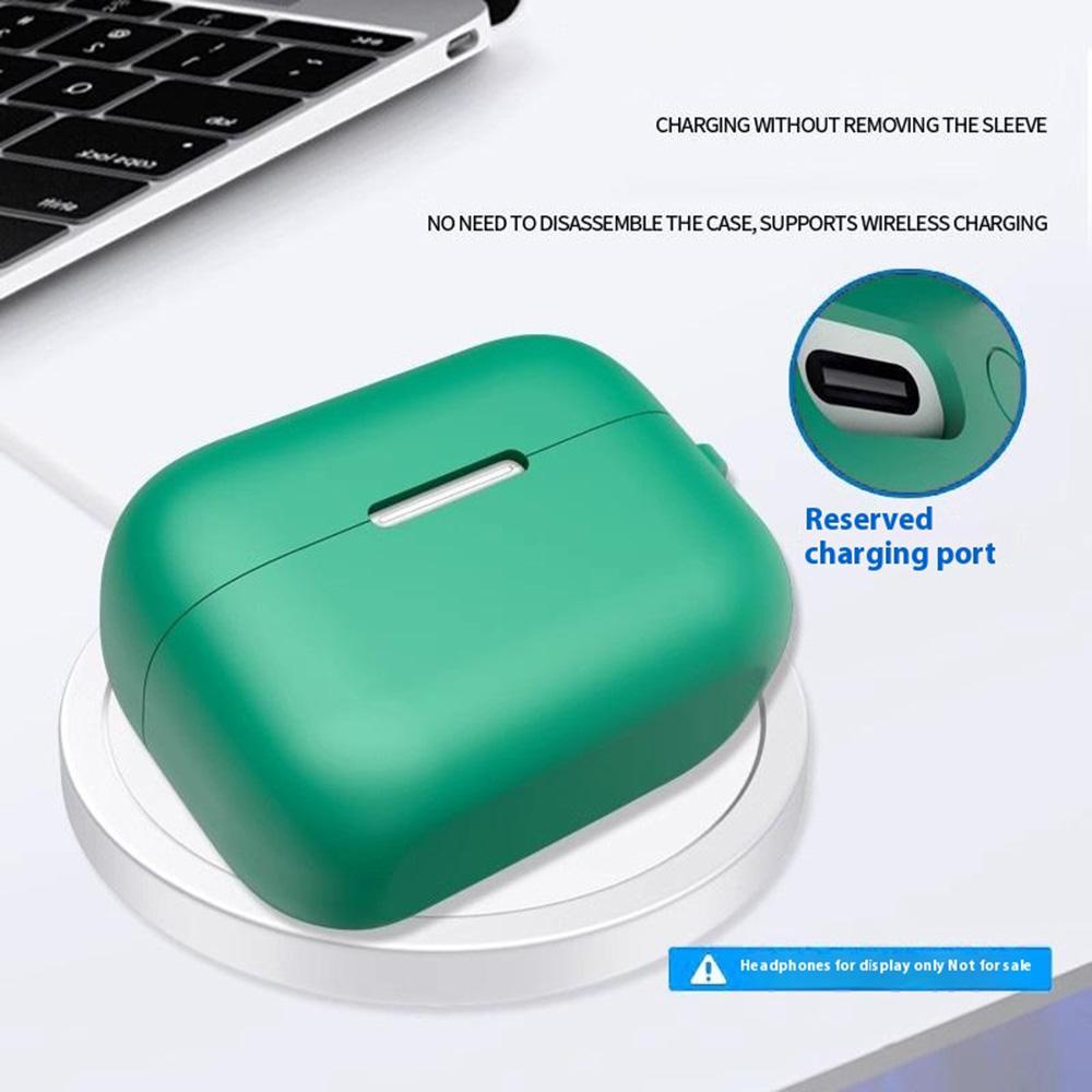 For Anker Soundcore Aero Clip Silicone Case with Anti Lost Buckle Bluetooth-compatible Earphones Protective Cover