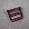 For Tesla Model 3 Y 2023 Rear Air Outlet Protector Cover Modified  Interior Accessories Red White Carbon Fiber Pattern Part