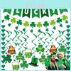 St.patrick's Day Lucky Letter Flag Clover Party Decoration Supplies