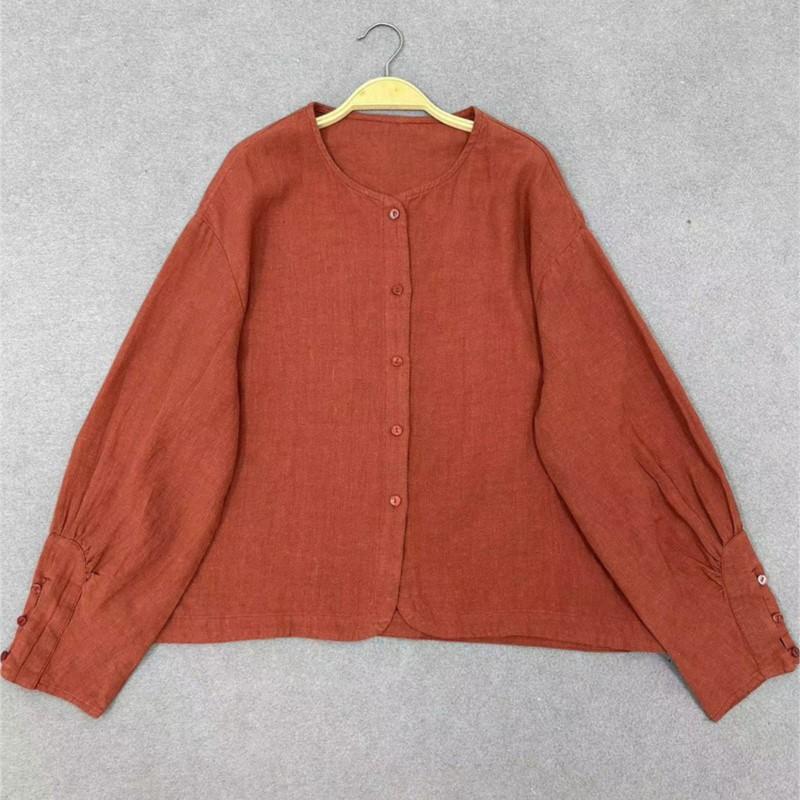 Johnature Japanese Lantern Long Sleeve Casual Sunscreen Jacket Women Autumn Loose Casual Jackets