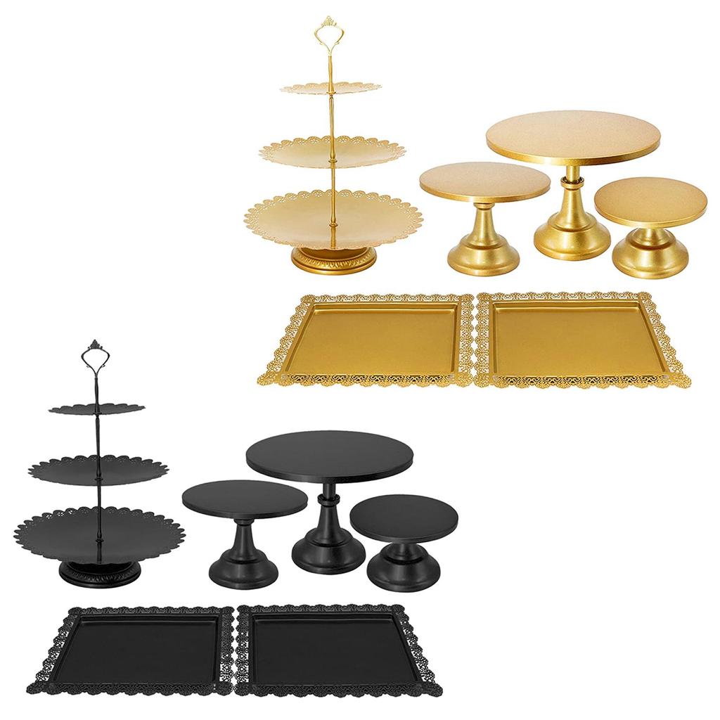 6PCS Metal Cake Stands Luxurious Multifunctional Rack for Display ...