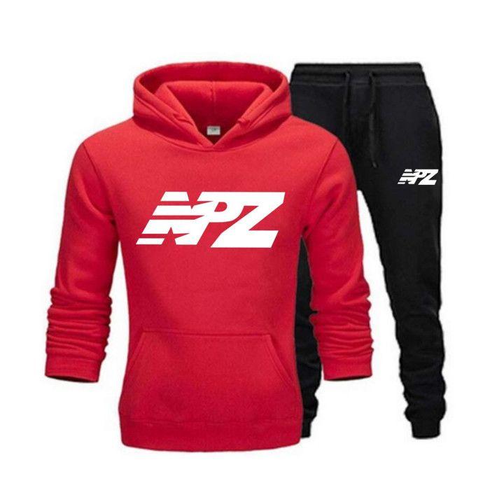 Jogging homme - Fashion NPZ - Rouge - Manches longues - Fitness - Indoor