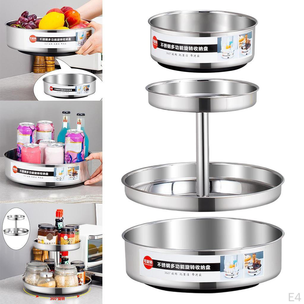 Organizer For Cabinet Swivel Tray Container