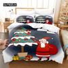 Set Biancheria da Letto Natalizio Set Copripiumino Set Biancheria da Letto 3d Stampa Digitale Biancheria da Letto Queen Size Set Biancheria da Letto Design alla Moda