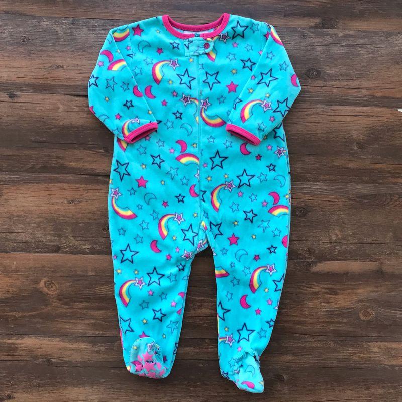 Kids Polar Fleece Romper with Feet Spring & Fall Winter Romper
