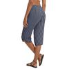 Women High Waist Straight Leg Cropped Yoga Pants with Pockets Relaxed Fit Stretch Athletic Capris for Travel and Exercise