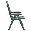 VidaXL Chaises inclinables de jardin 2 pcs Plastique Vert