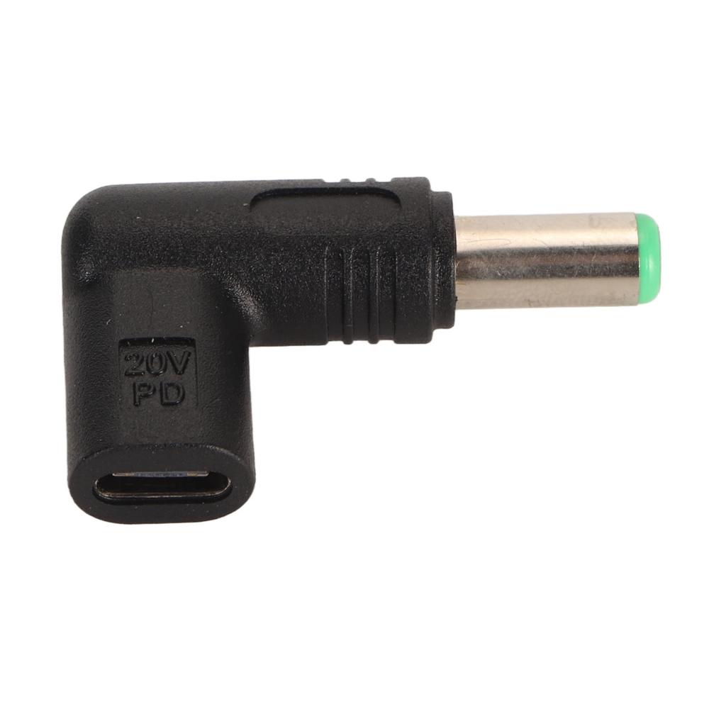 Female Type C to DC Adapter 6.3x3.0mm 18.5 to 20V 100W PD Fast Charge Type C Female to DC Male Adapter for Laptop