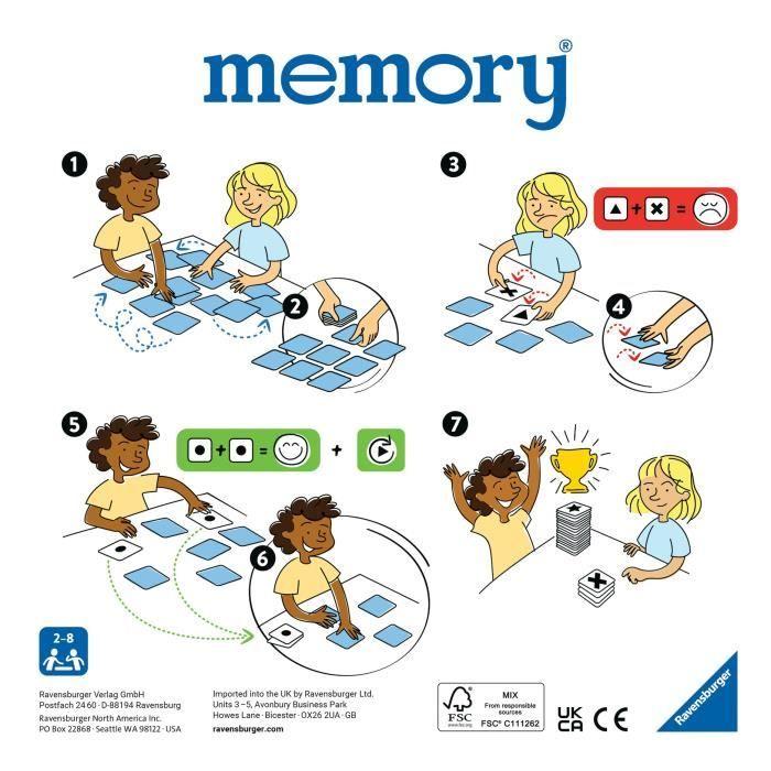 Jeu de mémoire - Ravensburger - Grand memory® Pat'Patrouille - Multicolore - Enfant - Mixte