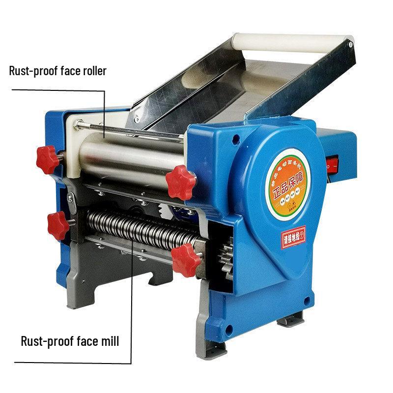 Stainless Steel Electric Dough Press: Automatic Noodle and Dumpling Skin Maker