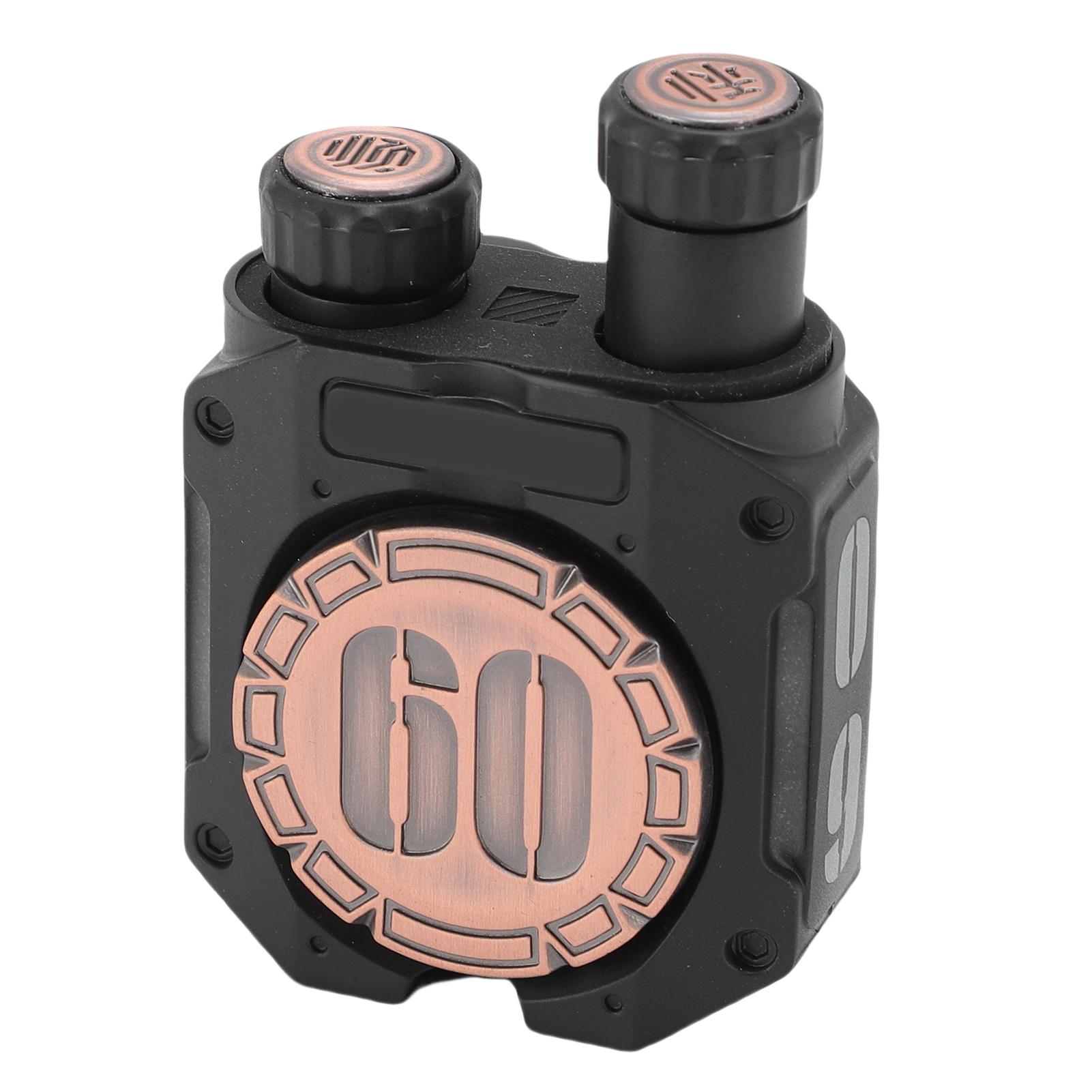 Double Column Linkage Ratchet Button   Luminous Fingertip Gyroscope Toy Hand Stress Reliever