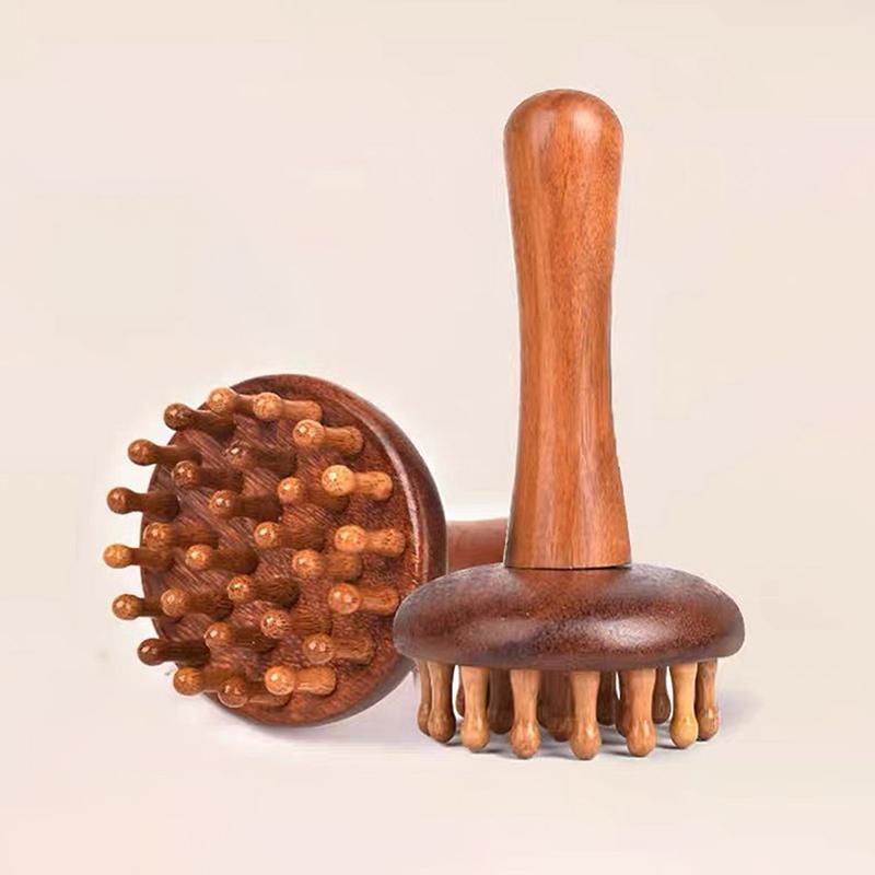 Wooden Mushroom Massager Manual Massage Tool, Wood Mushroom Massage Tools Muscle Tension Local Fat Gua Sha For Full Body Use