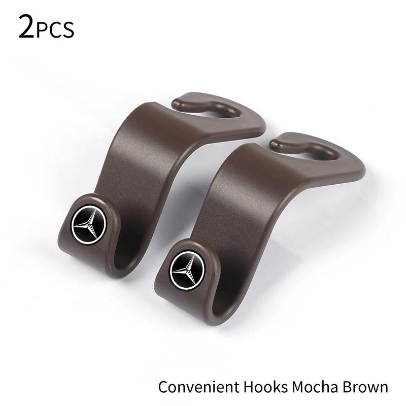 Car Seat Headrest Hook Auto Rearseat Hanger Accessories For Mercedes Benz AMG A C E V Class W201 W210 W108 W204 W205 W203 W211 XD1