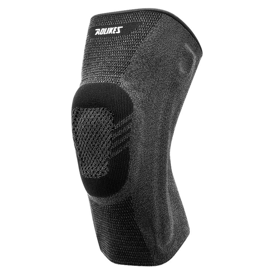 

Aolikes Professional Knee Brace For Pain Relief Compression Knee Sleeve With Silicone Spring Basketball Volleyball Knee Pads M