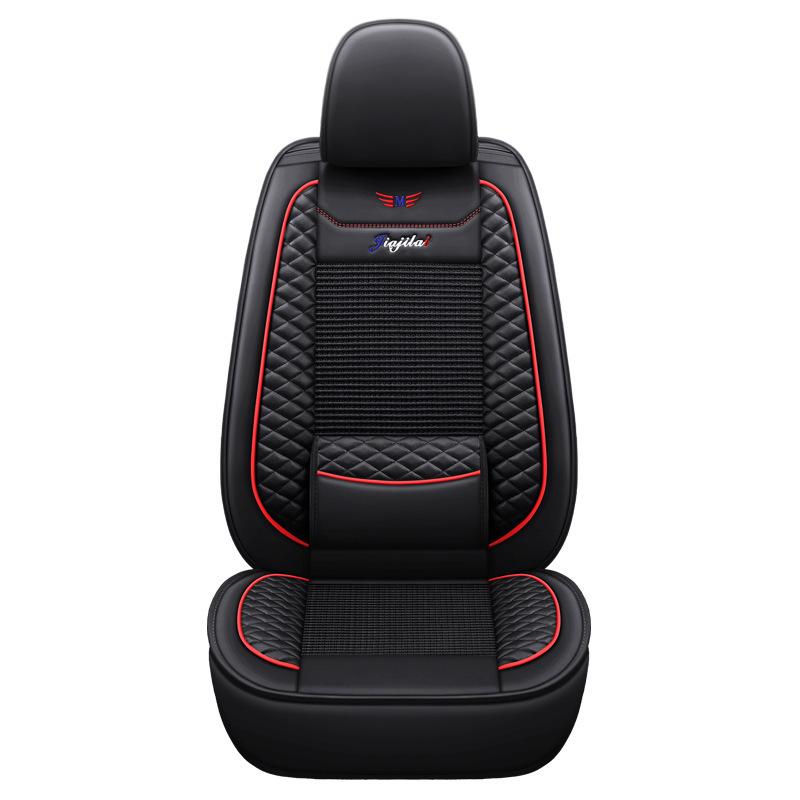 JJL Universal Full Wrap Car Seat Cushion - All Seasons, Solid Color, Sports Style