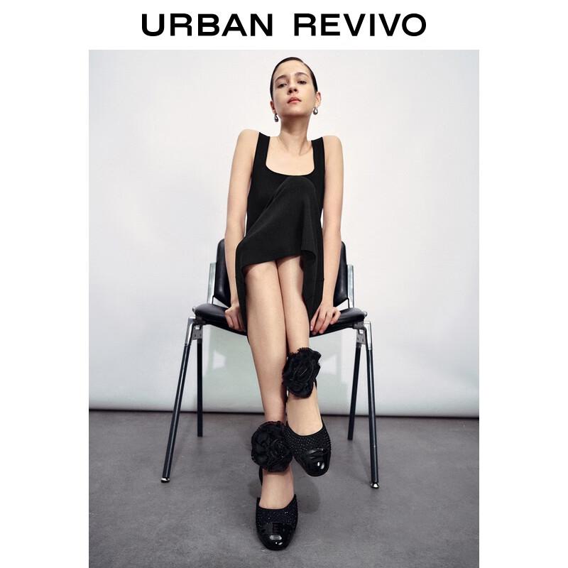 

UR Women s French Style Square Neck Slim Knit Maxi Dress M