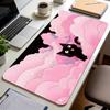 Black Cat Clouds Fast Delivery Keyboard Pad Lockedge Extended Mousepad Kawaii Pink Purple Office Desktop Protection Pad XXL Rug