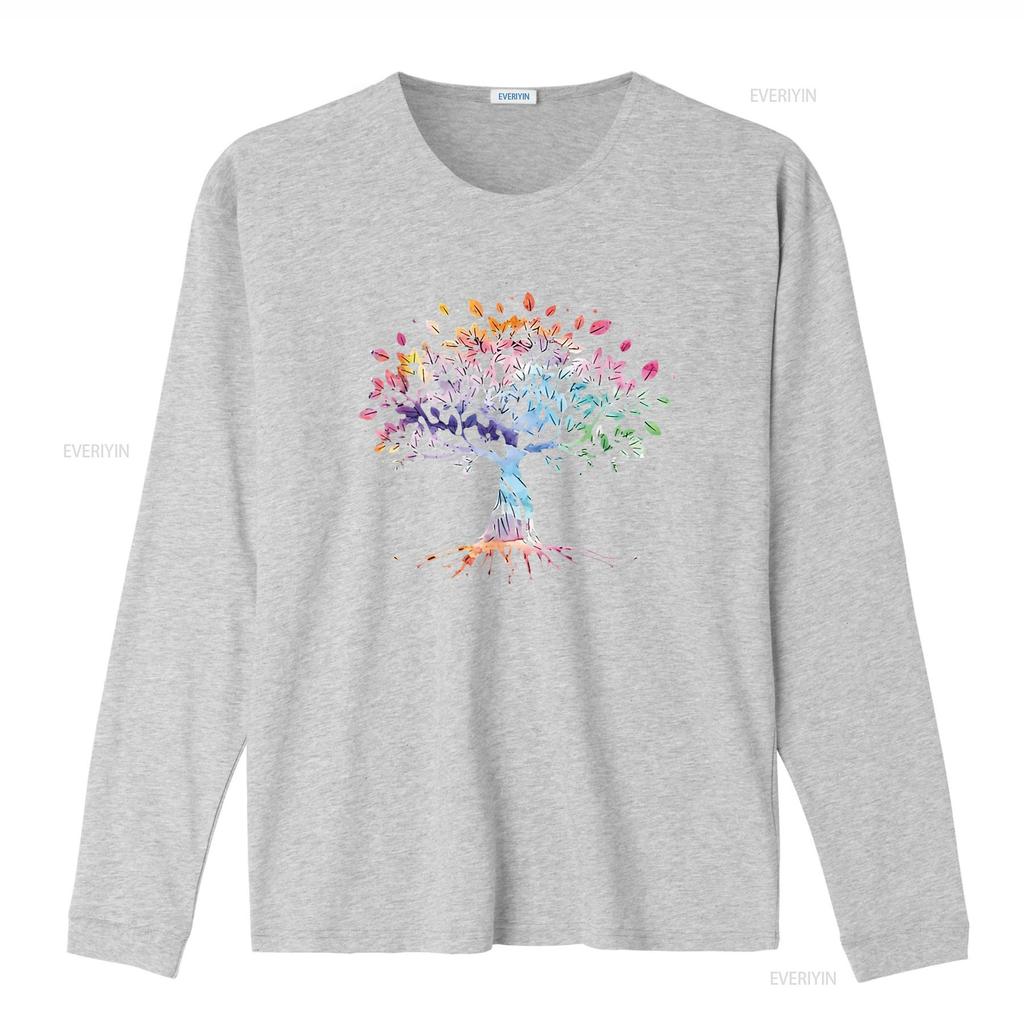 Mens Colorful Life Is Really Good Vintage Unique Tree Art T Shirt Black Medium vintage Washed Comfortable Slightly Casual