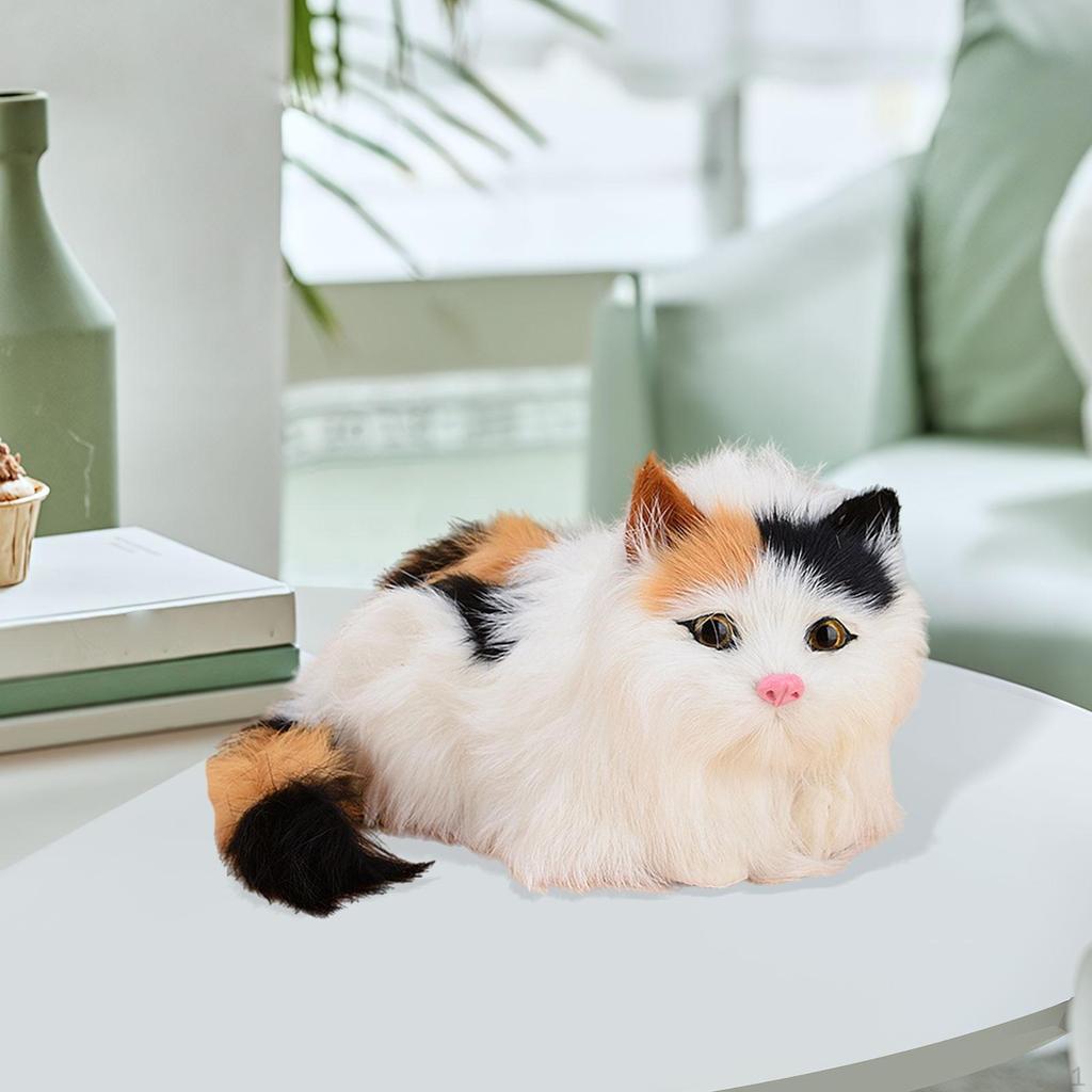 Cat Plush Toy Stuffed Animal Decorative Collectible Home Decoration Doll Kitty
