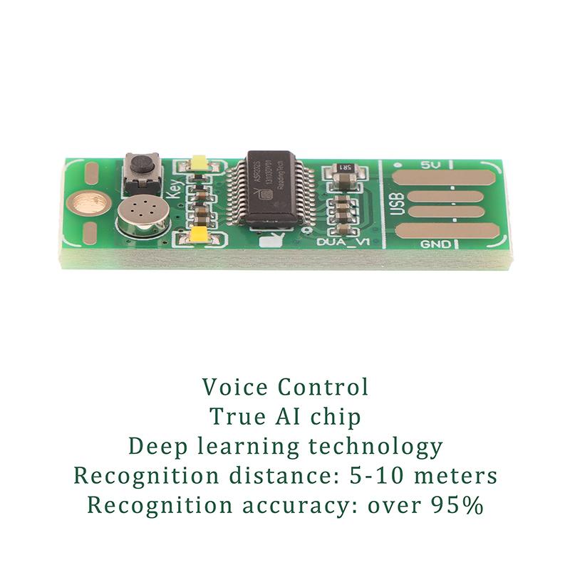 Voice Recognition Control Board Usb Night Light Dua V1 Recognizer Module Support Recording Any Command Support Any Language