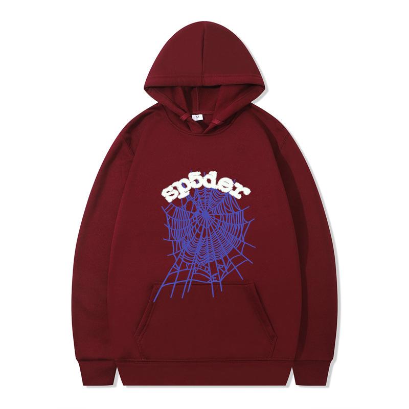 Sweat à capuche 555 Série Spider Hommes et Femmes Pull Automne Hiver Sweat-shirt Imprimé