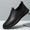 Fashion New Casual Men Shoes Adult Male Footwear Handmade Boat Shoes Leather Male Loafers Men Design Moccasin Fashion Slip on Soft Flat