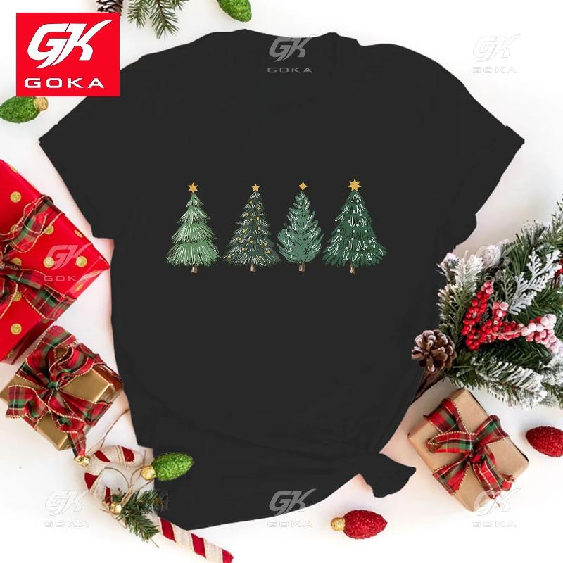 

Hot Christmas Tree Funny Cotton T Shirt Harajuku Print Fashion Short Sleeve Casual Cool Hip Hop TShirts Tops Unisex Premium Tees 3XL