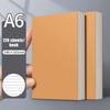 A6 Dickes Notizbuch 256 Seiten Kraftpapier-Einband Liniert Leer Gitter Innenseiten Tragbares Kleines Taschennotizbuch