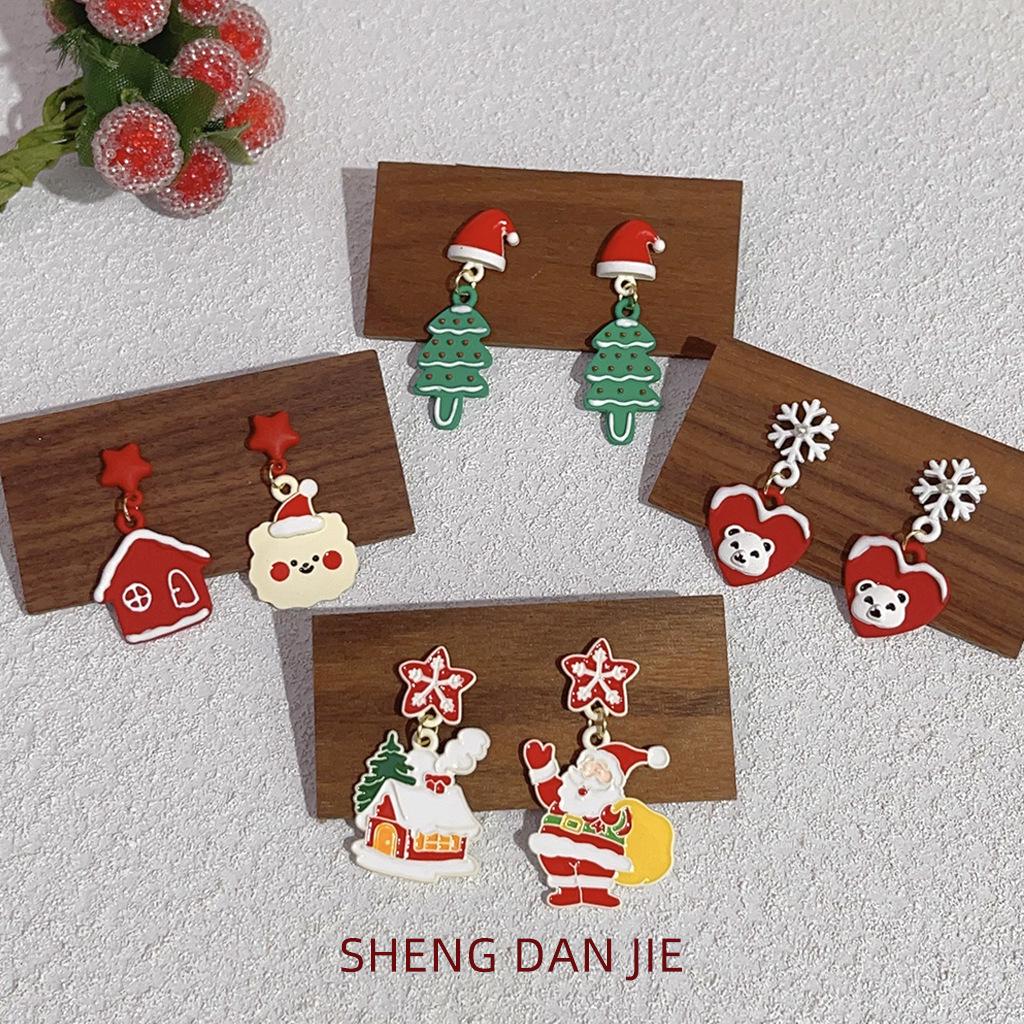 Merry Christmas 925 Silver Needle Stud Earrings: Cute, Fun, Versatile Holiday Accessory