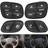 4pcs For GMC Yukon Hummer H2 Chevrolet Avalanche Silverado Tahoe Steering ilverado Tahoe Radio Volume Source Switch Button with