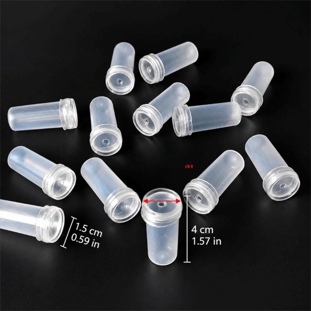 10/25/50/70/90/180Pcs with Cap Floral Water Tube Clear Stem Hydration Vials Hydroponic Container