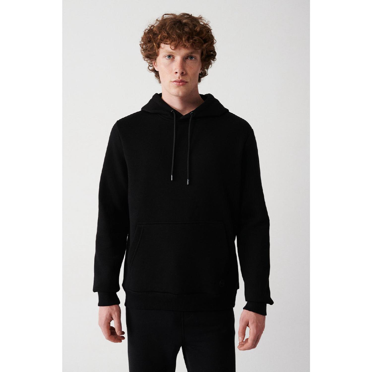 

Men s Black Hooded Rose Gold 3 Thread Cotton Sweatshirt E001018 S белый