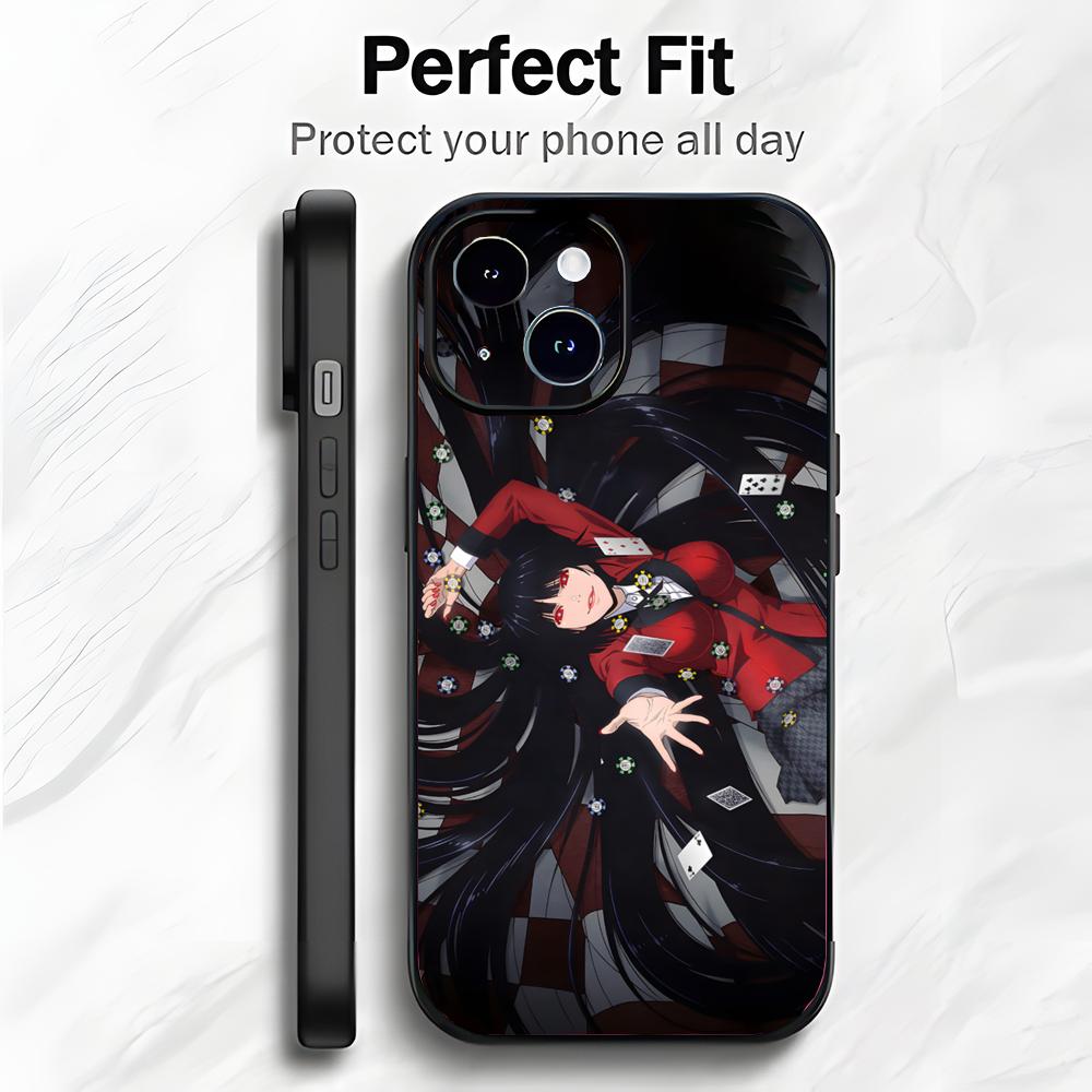 Thriller Anime Y-Yumeko Jabami K-Kakegurui Phone Case Phone Case Soft Packaging Lightweight For iPhone17 16 15 14 13ProMax