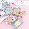 100Pcs Floral Cookie Bag Candy Wrapper Pastry Bag Homemade Handmade Biscuit Plastic Packing For Wedding Party Kitchen