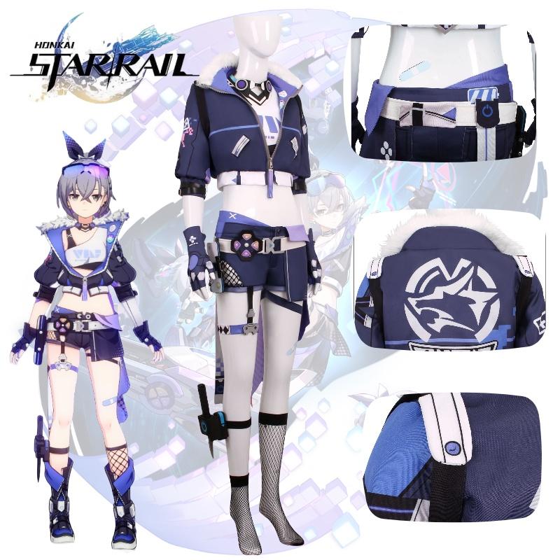 Rail Star Honkai Silver Wolf Cosplay Costume Girls Anime Party Halloween Outfit